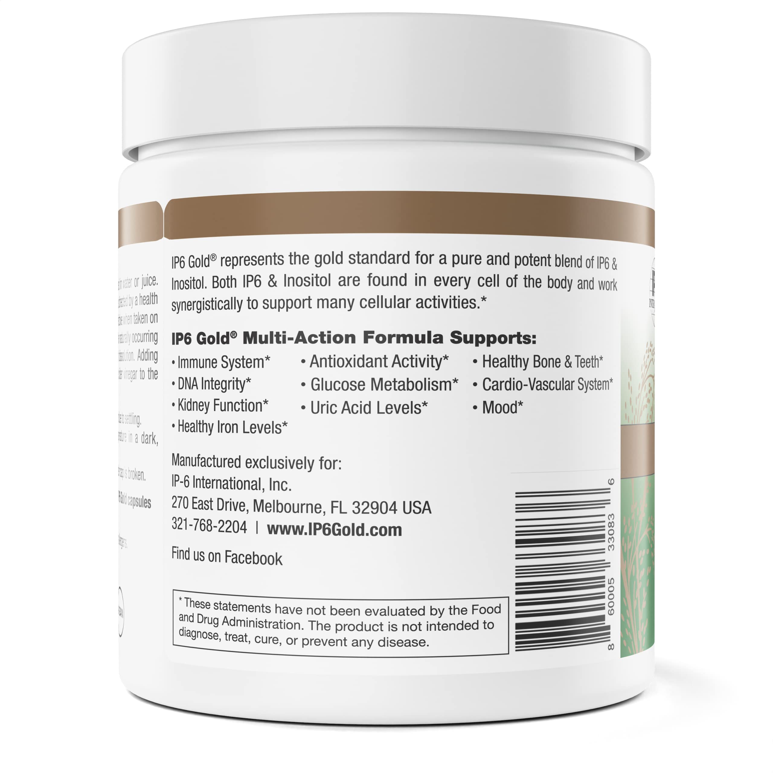 Foto 3 pulgar | Suplemento Ip6 Gold Ip-6 Y Mioinositol En Polvo 308 G - Venta Internacional.