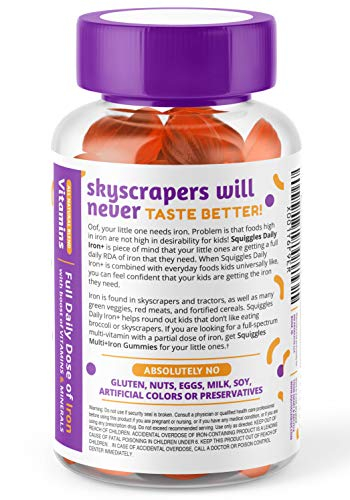 Foto 4 pulgar | Gomitas Supplement Squiggles Kids Daily Iron +, 100 Unidades - Venta Internacional.