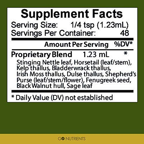 Foto 4 pulgar | Suplemento Go Nutrients Thyroid Edge, 60 Ml, Soporte Orgánico - Venta Internacional.