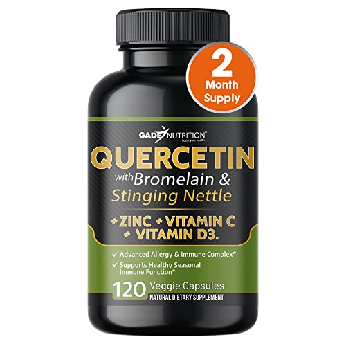 Foto 2 pulgar | Suplemento De Quercetina De Gade Nutrition 500 Mg Con Vitamina C Y Zinc - Venta Internacional.