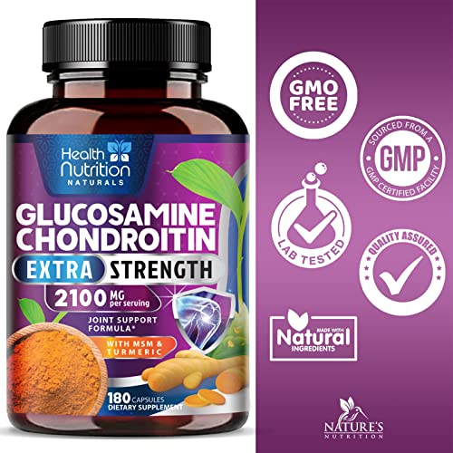 Foto 5 pulgar | Suplemento Health Nutrition Naturals: Glucosamina Y Condroitina - Venta Internacional.