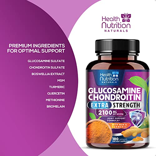 Foto 6 pulgar | Suplemento Health Nutrition Naturals: Glucosamina Y Condroitina - Venta Internacional.