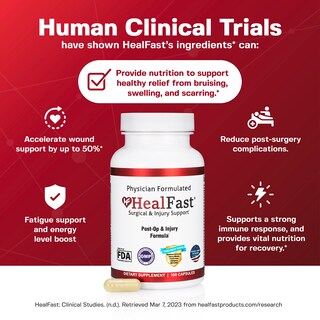 Foto 3 | Complemente La Cirugía Y La Recuperación De Lesiones De Healfast Después De La Operación - Venta Internacional.