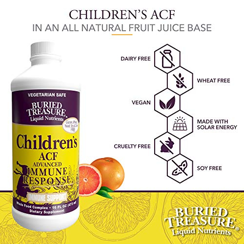Foto 6 pulgar | Suplemento Acf Rapid Immune De Buried Treasure Para Niños, 480 Ml - Venta Internacional.