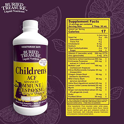 Foto 8 pulgar | Suplemento Acf Rapid Immune De Buried Treasure Para Niños, 480 Ml - Venta Internacional.
