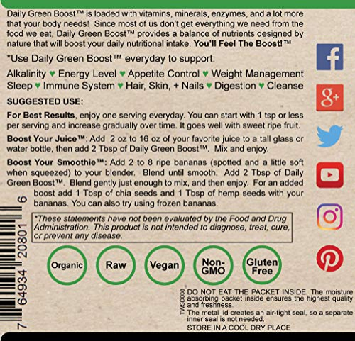 Foto 3 pulgar | Soluciones De Suplementos Para Una Mejor Salud Daily Green Boost 240 - Venta Internacional.
