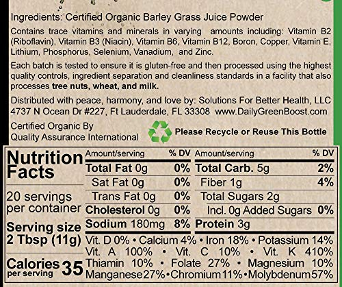 Foto 4 | Soluciones De Suplementos Para Una Mejor Salud Daily Green Boost 240 - Venta Internacional.