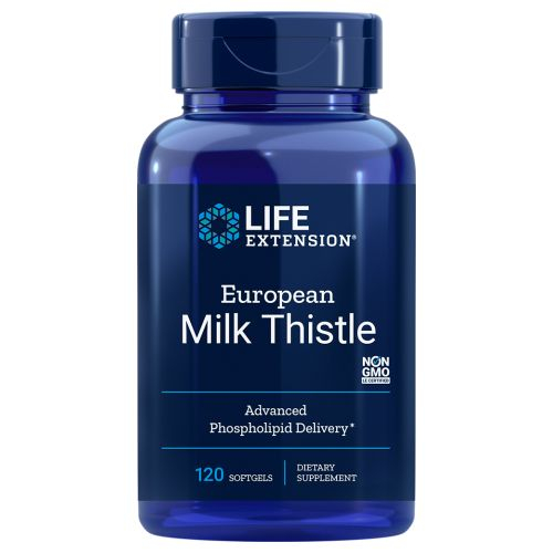 Foto 2 pulgar | Supplement Life Extension European Milk Thistle 120 Geles X2 - Venta Internacional.