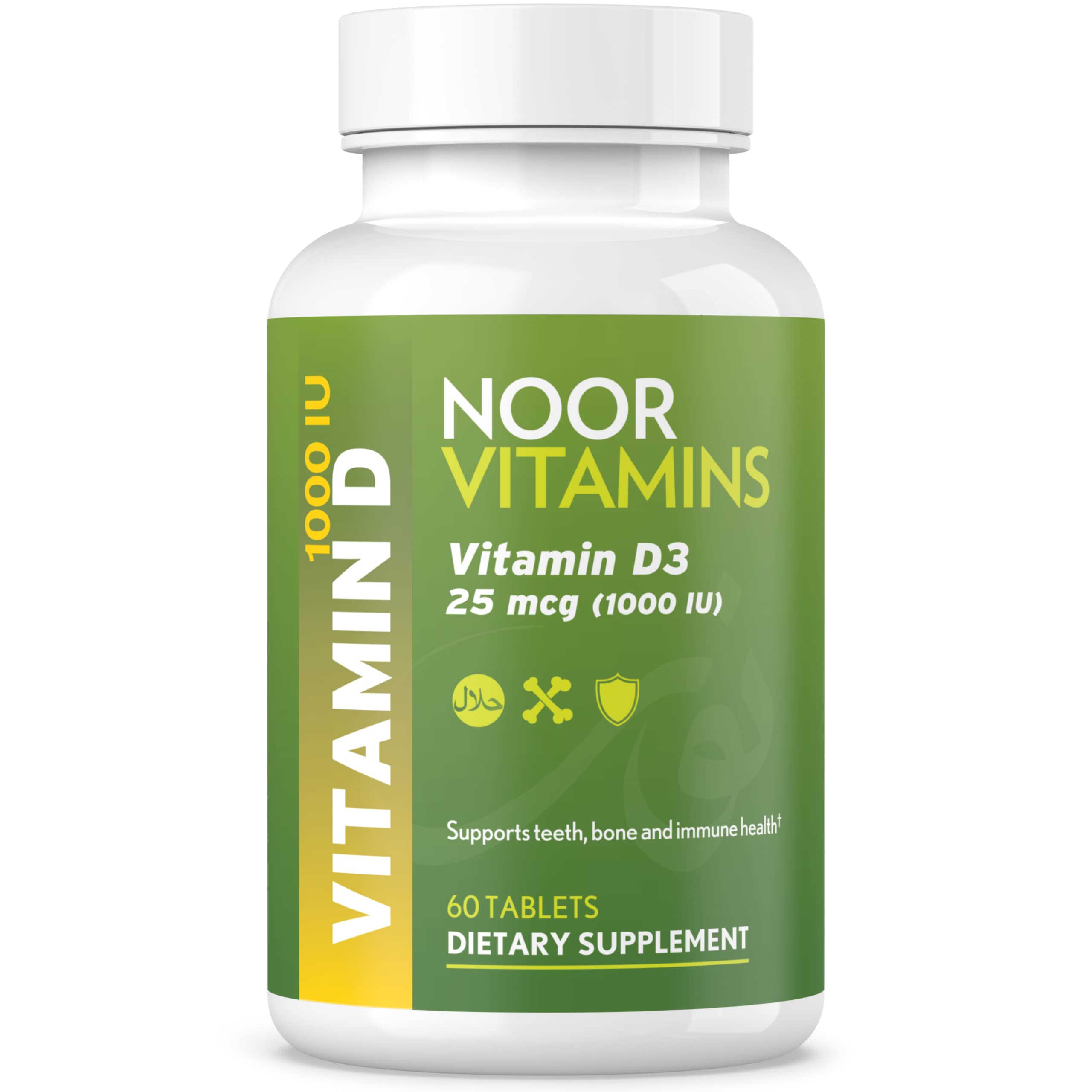 Foto 1 | Suplemento Noor Vitamins Halal, Vitamina D3, 1000 Ui, Comprimidos, 60 - Venta Internacional.