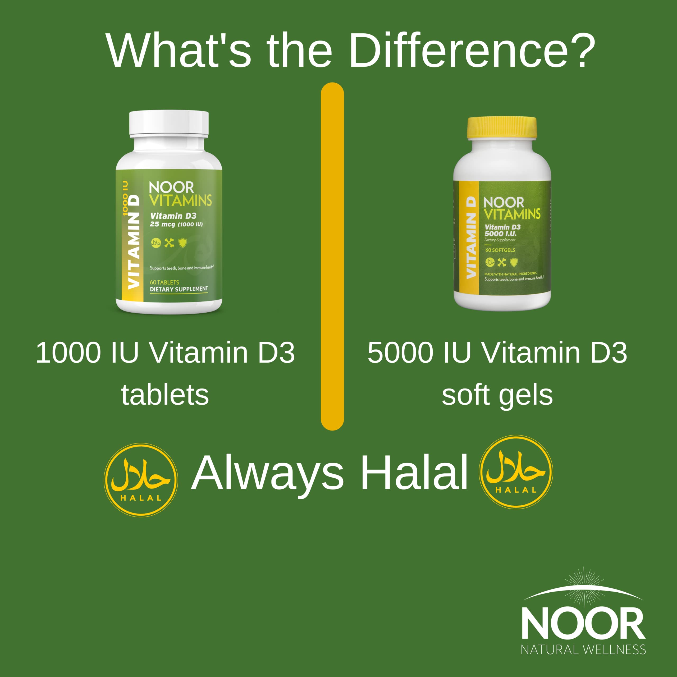 Foto 8 pulgar | Suplemento Noor Vitamins Halal, Vitamina D3, 1000 Ui, Comprimidos, 60 - Venta Internacional.