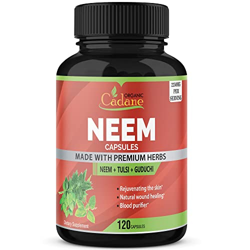 Foto 2 pulgar | Suplemento Orgánico De Hojas De Neem De Cadane, 2250 Mg, 120 Cápsulas - Venta Internacional.