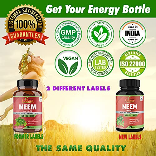 Foto 8 pulgar | Suplemento Orgánico De Hojas De Neem De Cadane, 2250 Mg, 120 Cápsulas - Venta Internacional.