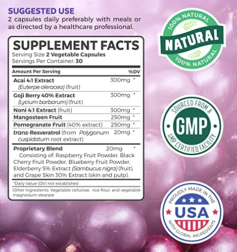 Foto 5 pulgar | Superantioxidante Harmony De Supplement Healths, 60 Cápsulas - Venta Internacional.