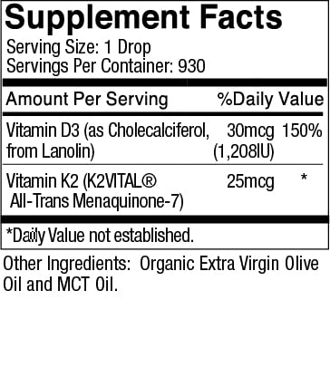 Foto 3 pulgar | Suplemento Live Wise Naturals De Vitamina D3 1208 Ui Con K2 25 Mcg - Venta Internacional.