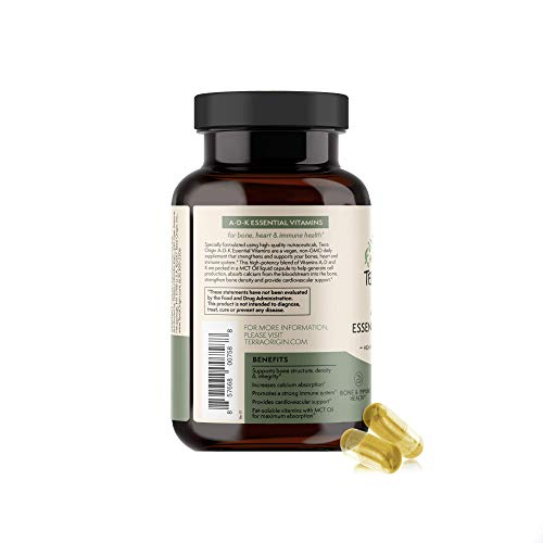 Suplemento Terra Origin Adk Essential Vitaminas 60 Cápsulas - Venta Internacional.