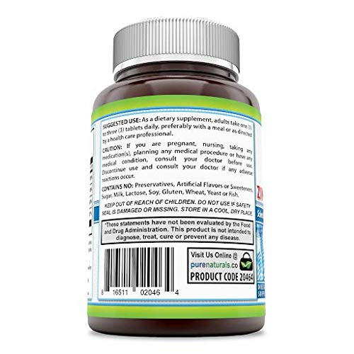 Foto 4 pulgar | Suplemento Pure Naturals de Calcio Magnesio y Zinc 300 Tabletas - Venta Internacional