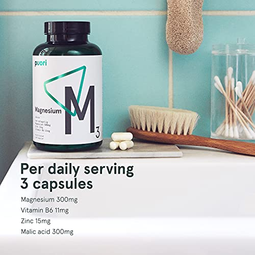 Foto 7 pulgar | Suplemento Puori M3 Magnesio 300 Mg Con Zinc Y Vitamina B6 240 - Venta Internacional.