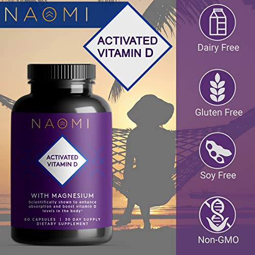 Foto 4 pulgar | Suplemento Naomi Activated Vitamina D3 5000 Ui Con Magnesio 6 - Venta Internacional.