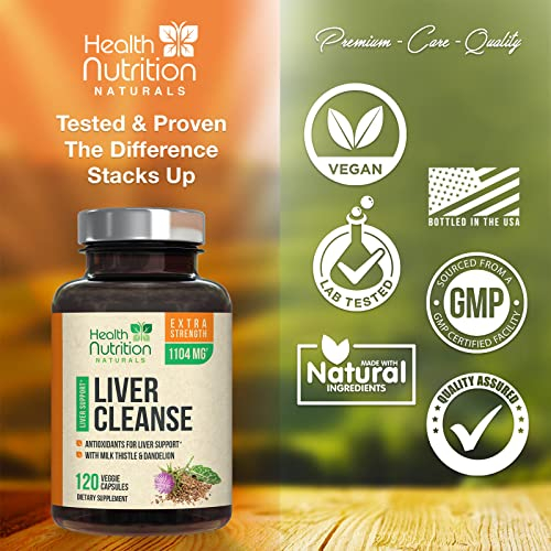 Foto 5 pulgar | Suplemento Health Nutrition Naturals Liver Cleanse 120 Cápsulas - Venta Internacional.