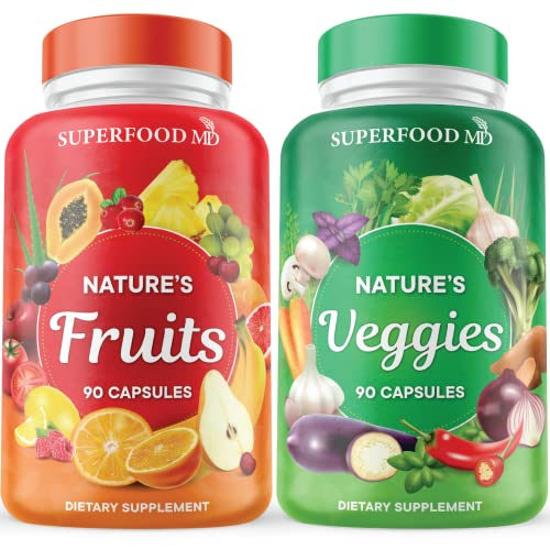 Suplemento Superfood Md Fruits & Veggies 90 Cápsulas X2 - Venta Internacional.