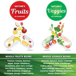 Foto 6 | Suplemento Superfood Md Fruits & Veggies 90 Cápsulas X2 - Venta Internacional.