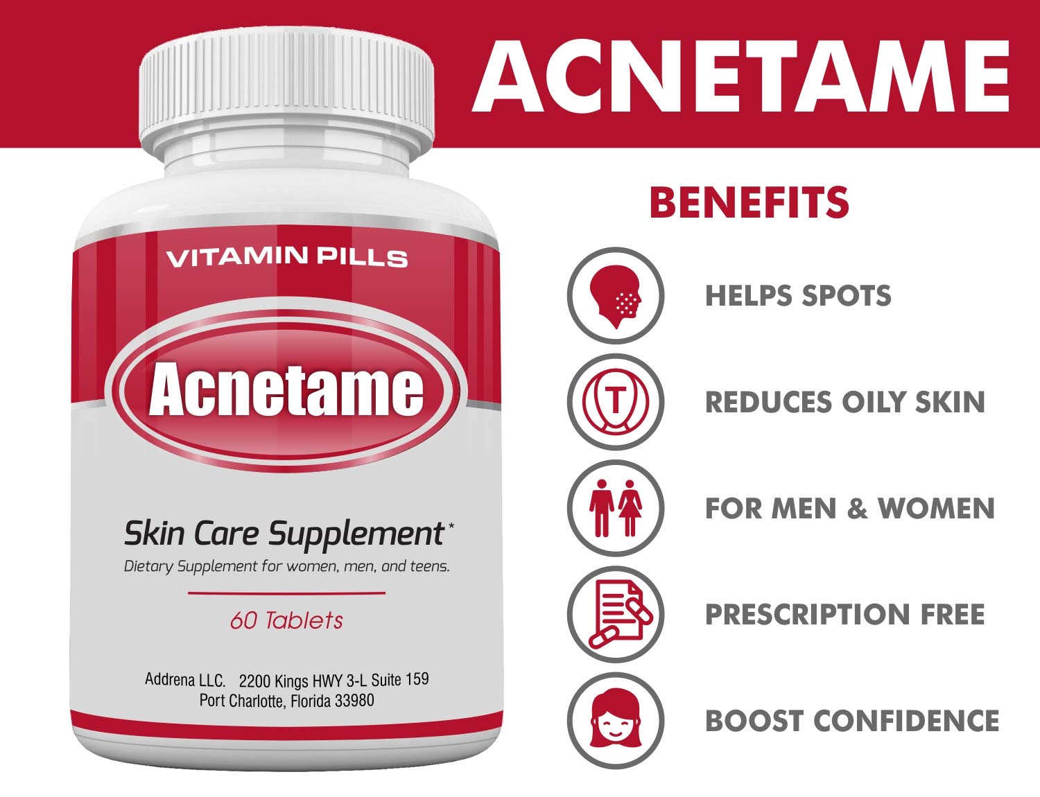 Foto 7 pulgar | Píldoras Para El Acné Suplementos Vitamínicos De Acnetame Para El Tratamiento Del Acné - Venta Internacional.