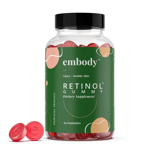 Foto 1 | Supplement Embody Retinol Gummy, 60 Unidades, Sabor A Fresa - Venta Internacional.