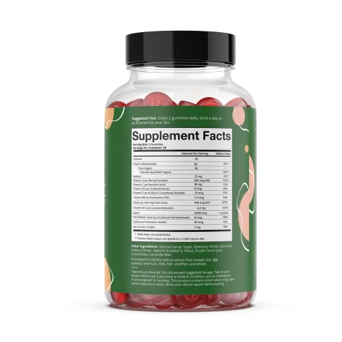 Foto 4 pulgar | Supplement Embody Retinol Gummy, 60 Unidades, Sabor A Fresa - Venta Internacional.