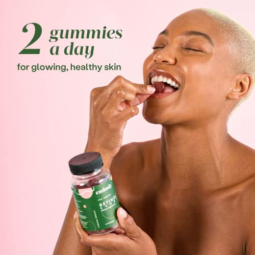 Foto 8 pulgar | Supplement Embody Retinol Gummy, 60 Unidades, Sabor A Fresa - Venta Internacional.