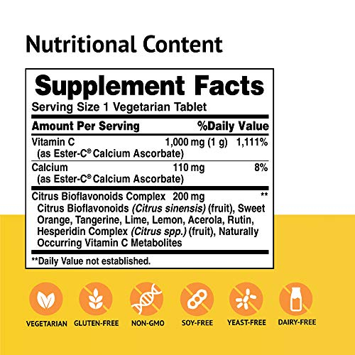 Foto 3 pulgar | Suplemento American Health Ester C 1000 Mg Con Cítricos 180 Tabletas - Venta Internacional.