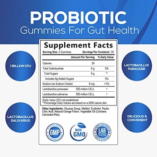 Foto 2 | Gomitas Probióticas Health Nutrition Naturals 60 Gomitas - Venta Internacional.