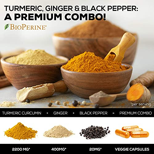 Foto 4 pulgar | Suplemento Health Nutrition Naturals, Cúrcuma, Curcumina, 2600 Mg - Venta Internacional.
