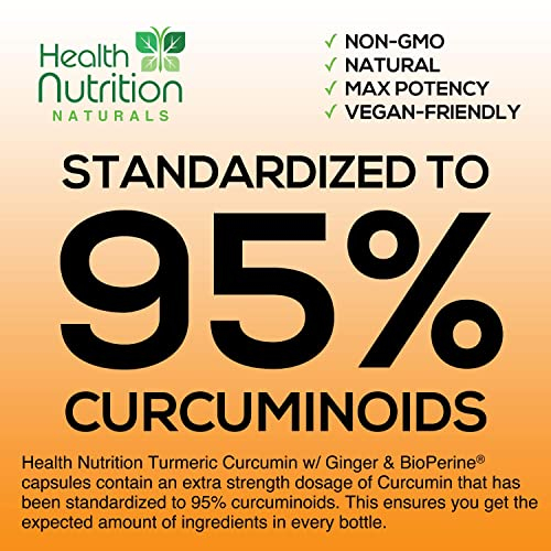 Foto 5 | Suplemento Health Nutrition Naturals, Cúrcuma, Curcumina, 2600 Mg - Venta Internacional.