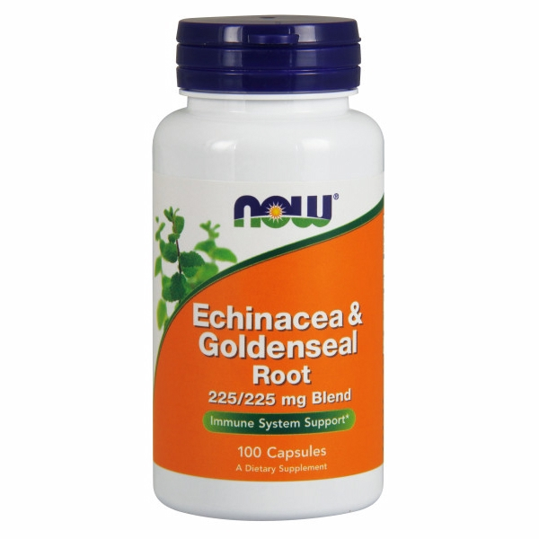 100 Cápsulas De Equinácea Y Raíz De Sello Dorado Supplement Now Foods - Venta Internacional.