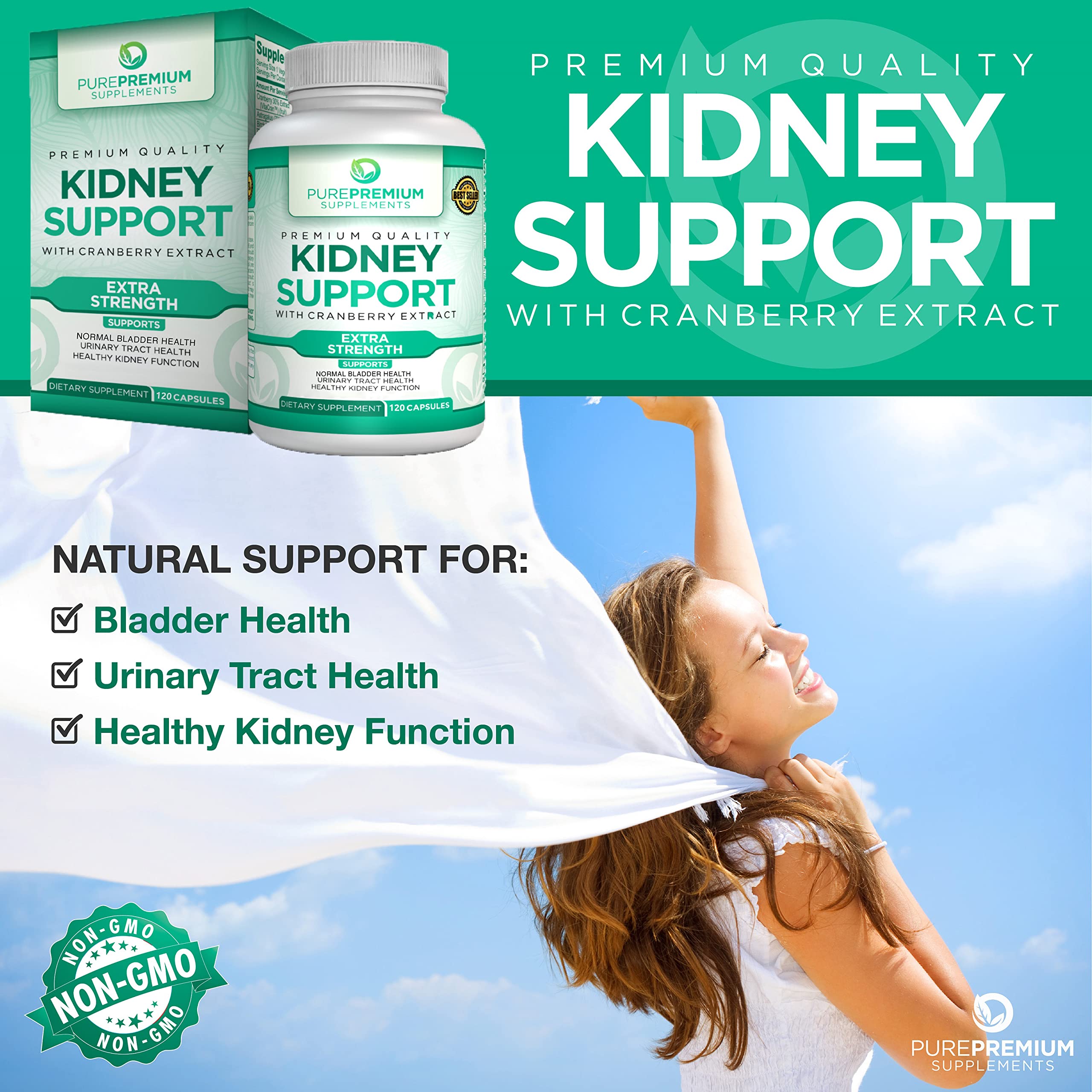 Foto 6 pulgar | Suplemento Purepremium Premium Kidney Support - Venta Internacional.