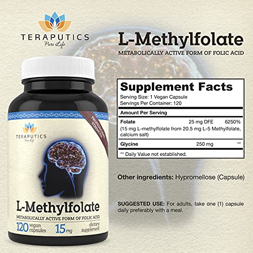 Foto 2 | Suplemento Teraputics De L-metilfolato De 15 Mg (120 Cápsulas) - Venta Internacional.