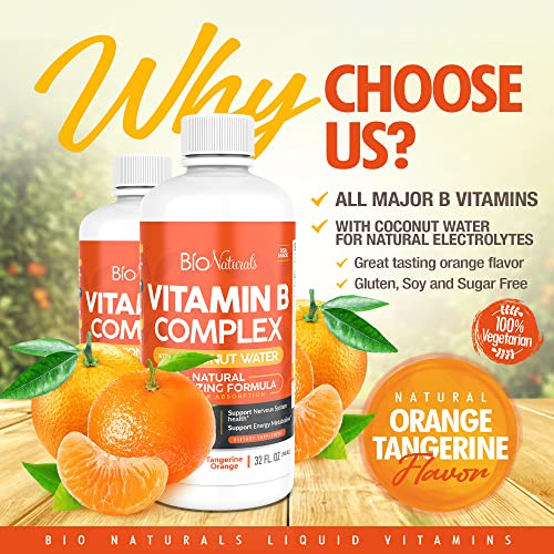 Foto 3 | Suplemento Líquido De Complejo De Vitamina B De Bio Naturals, 960 Ml - Venta Internacional.
