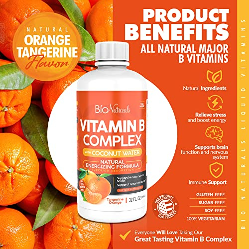 Foto 5 pulgar | Suplemento Líquido De Complejo De Vitamina B De Bio Naturals, 960 Ml - Venta Internacional.