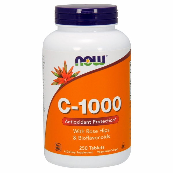 Vitamina C-1000 De Supplement Now Foods, 250 Comprimidos (paquete De 2) - Venta Internacional.