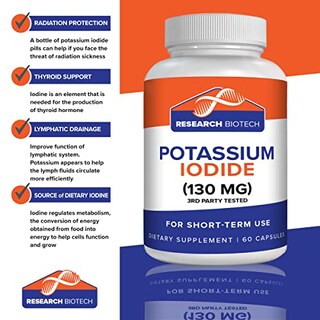 Foto 2 | Suplemento De Yoduro De Potasio (paquete De 3) 130 Mg - 180 Cápsulas - Venta Internacional.