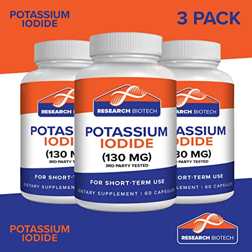 Foto 7 pulgar | Suplemento De Yoduro De Potasio (paquete De 3) 130 Mg - 180 Cápsulas - Venta Internacional.