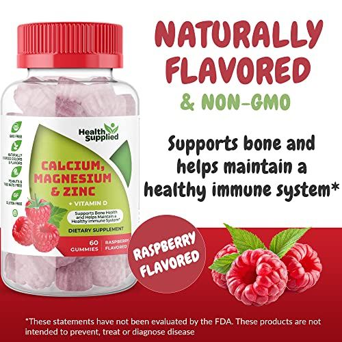 Foto 3 pulgar | Gomitas De Calcio, Magnesio Y Zinc Suministradas Por Supplement Health - Venta Internacional.