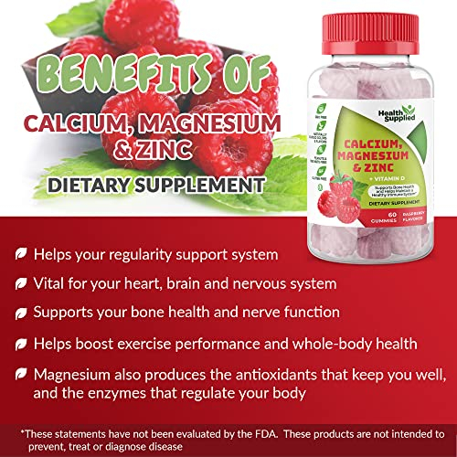 Foto 5 pulgar | Gomitas De Calcio, Magnesio Y Zinc Suministradas Por Supplement Health - Venta Internacional.