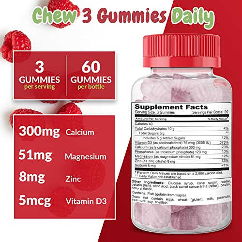 Foto 7 pulgar | Gomitas De Calcio, Magnesio Y Zinc Suministradas Por Supplement Health - Venta Internacional.