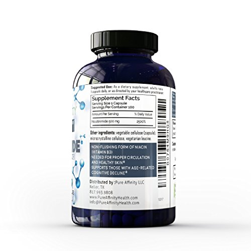 Foto 5 pulgar | Suplemento Pure Affinity B3 de Nicotinamida 500 Mg 100 Comprimidos - Venta Internacional
