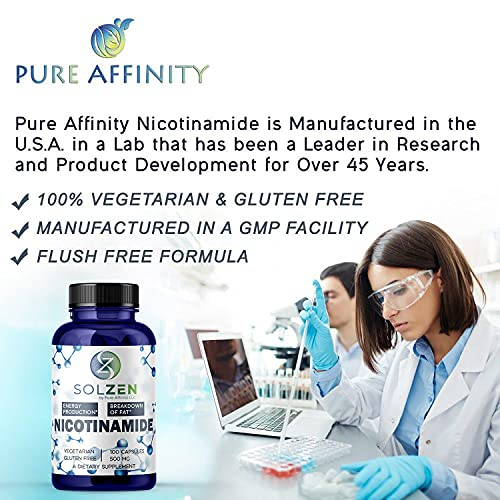 Foto 6 pulgar | Suplemento Pure Affinity B3 de Nicotinamida 500 Mg 100 Comprimidos - Venta Internacional