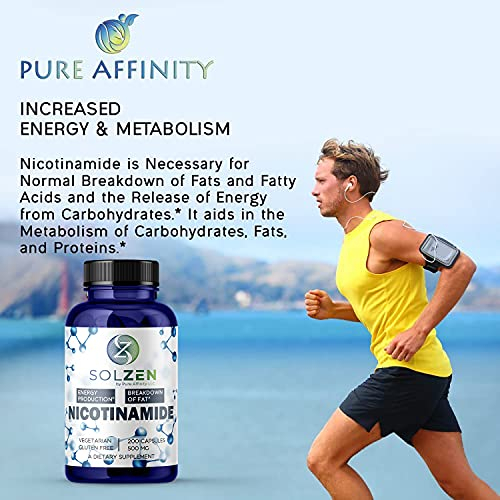 Foto 7 pulgar | Suplemento Pure Affinity B3 de Nicotinamida 500 Mg 100 Comprimidos - Venta Internacional
