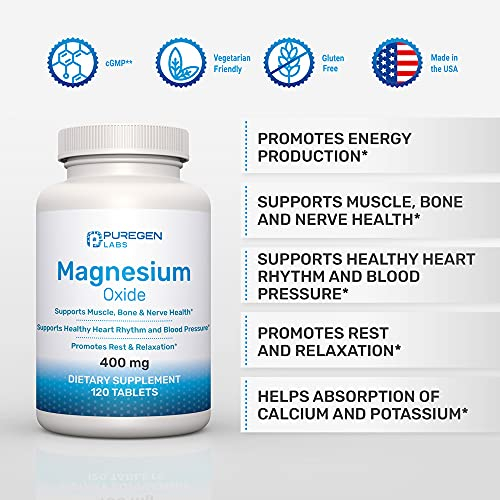 Foto 3 pulgar | Suplemento De Magnesio P Puregen Labs 400 Mg De Alta Potencia - Venta Internacional.