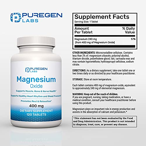Foto 4 pulgar | Suplemento De Magnesio P Puregen Labs 400 Mg De Alta Potencia - Venta Internacional.