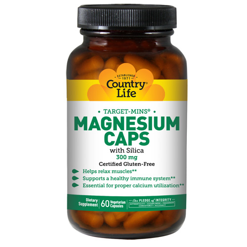 Suplemento Country Life Magnesio Con Sílice 60 Cápsulas - Venta Internacional.